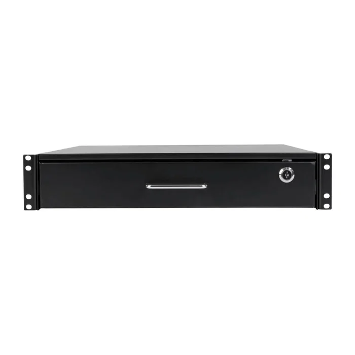 Tripp Lite SRDRAWER2U Cajón para Rack 2U con Cerradura, Almacenamiento Montaje en Rack, Acero, Negro