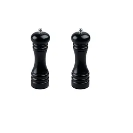 Fackelmann Profesional Juego de 2 molinillos de pimienta manuales 18 cm Negro