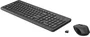 HP 330 Wireless Combo Teclado y Ratón Inalámbricos, Teclado Plano con Teclado Numérico, Negro