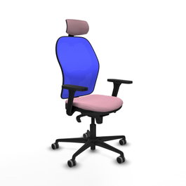 PIQUERAS Y CRESPO Silla de oficina Jorquera Rosa y Azul
