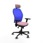 PIQUERAS Y CRESPO Silla de oficina Jorquera Rosa y Azul
