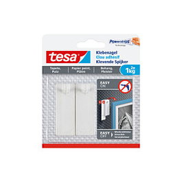 Tesa Ganchos Adhesivos Universales Blancos de 1 kg