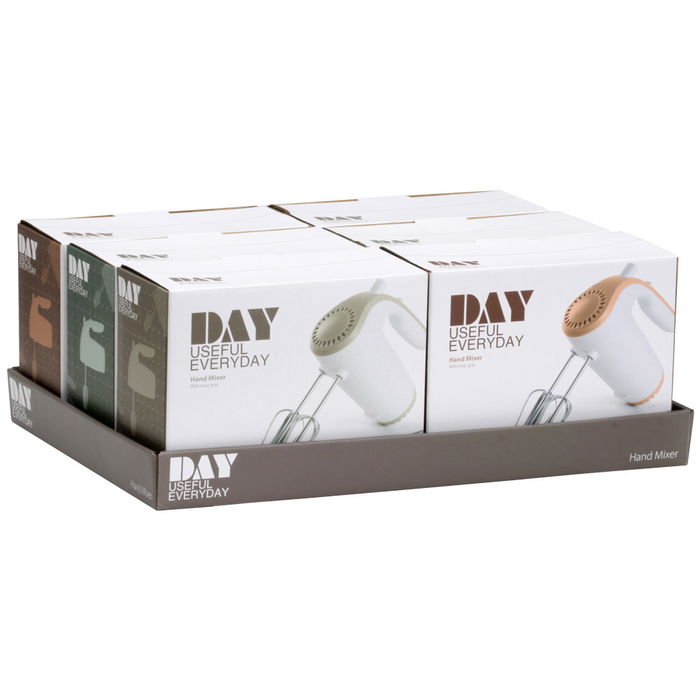 Day Batidora-Amasadora Repostería 200W 5 Velocidades Incluye Batidores y Ganchos para Masa