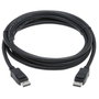 Eaton P580-010-V4 Cable DisplayPort 1.4 con Conectores de Seguridad para 8K UHD, HDR, 4:2:0, HDCP 2.2, Macho/Macho, Negro, 3.05m (10 pies)