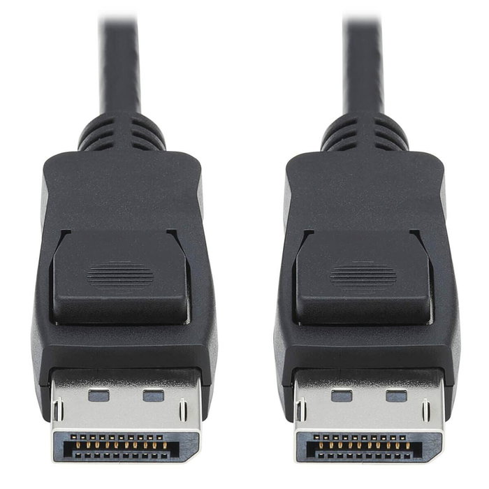 Eaton P580-010-V4 Cable DisplayPort 1.4 con Conectores de Seguridad para 8K UHD, HDR, 4:2:0, HDCP 2.2, Macho/Macho, Negro, 3.05m (10 pies)