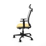 PIQUERAS Y CRESPO Silla de oficina Haches con mecanismo Sincro/Traslack, Crema y Blanco