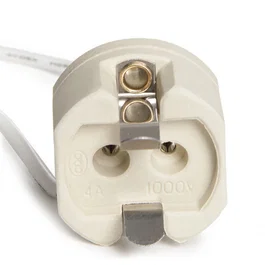Portalámparas Cerámico G12 Cable 160mm 180°C