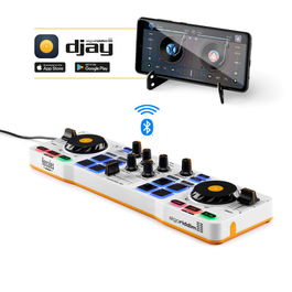 Hercules DJControl Control MIX Bluetooth 4780921 Consola DJ para Smartphone y Tablets con Software djay iOS/Android