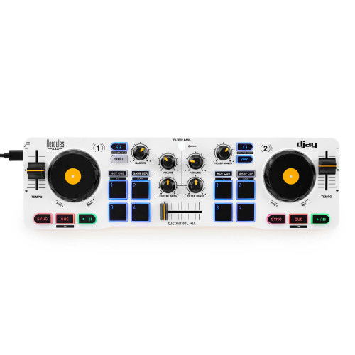 Hercules DJControl Control MIX Bluetooth 4780921 Consola DJ para Smartphone y Tablets con Software djay iOS/Android