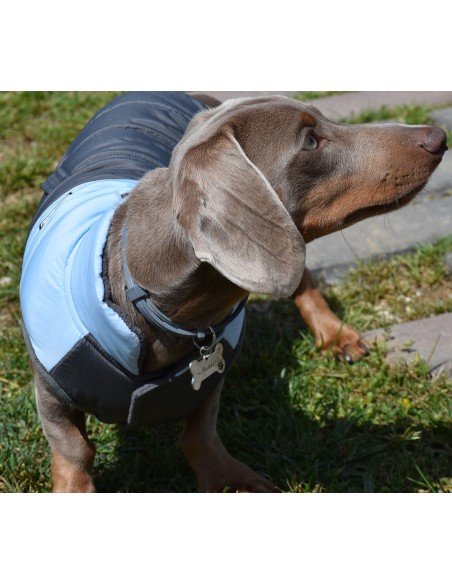 Nayeco Chaqueta para Perro Montecarlo Azul 20 cm Repelente al Agua Elegante y Funcional