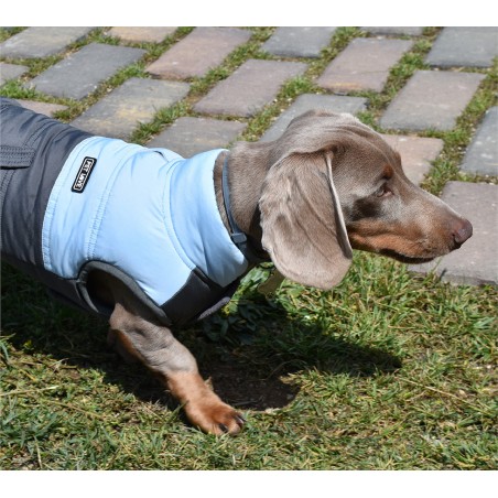 Nayeco Chaqueta para Perro Montecarlo Azul 20 cm Repelente al Agua Elegante y Funcional