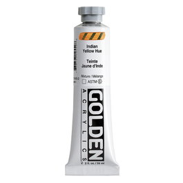 Golden Heavy Body Colores Acrílicos Tono Indio Amarillo 59 ml