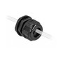 DeLOCK Prensaestopas PG16 para dos cables redondos, Negro, 2 piezas