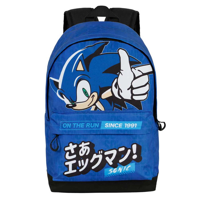 Sonic The Hedgehog Mochila Urbana Ligera HS FAN 2.0 On the Run Sonic The Hedgehog Azul con Correas Acolchadas, Bolsillo Dispositivos y Cinta Adaptable a Trolley Sonic The Hedgehog Mochila Urbana Ligera HS FAN 2.0 On the Run Sonic The Hedgehog Azul con Correas Acolchadas, Bolsillo Dispositivos y Cinta Adaptable a Trolley