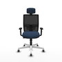 PIQUERAS Y CRESPO Silla de oficina Yunquera Azul marino y Negro