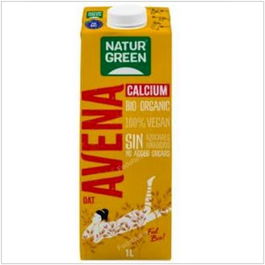 NATURGREEN Bebida Vegetal De Avena 1Lt 6Uds