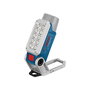 Bosch GLI DeciLED Professional Lámpara de Trabajo LED Recargable 350 lx, 200°, Batería de Ión de Litio, 400 g, Azul y Gris