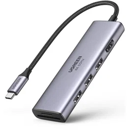 UGREEN Adaptador USB-C multifuncional AABIO10625 Gris