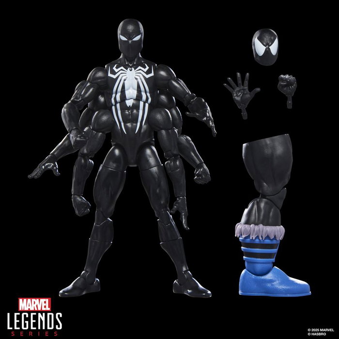 Hasbro Marvel Legends Series Dark Avengers Spider-Man (Ai Apaec) Figura de Acción Articulada de 15 cm con Accesorios y Pieza Build-A-Figure
