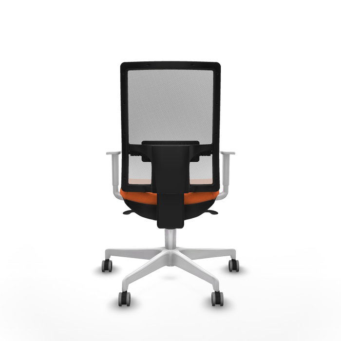 PIQUERAS Y CRESPO Silla de oficina Horna con mecanismo Sincro, Naranja y Blanco PIQUERAS Y CRESPO Silla de oficina Horna con mecanismo Sincro, Naranja y Blanco
