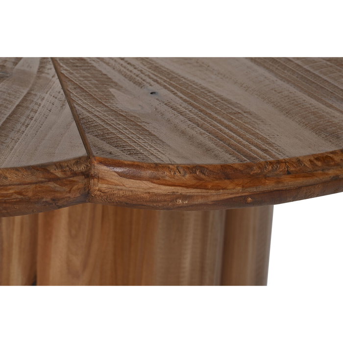DKD Home Decor Mesa Redonda de Comedor en Madera Natural 100x77 cm