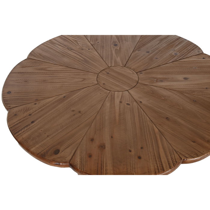 DKD Home Decor Mesa Redonda de Comedor en Madera Natural 100x77 cm