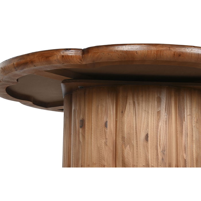 DKD Home Decor Mesa Redonda de Comedor en Madera Natural 100x77 cm