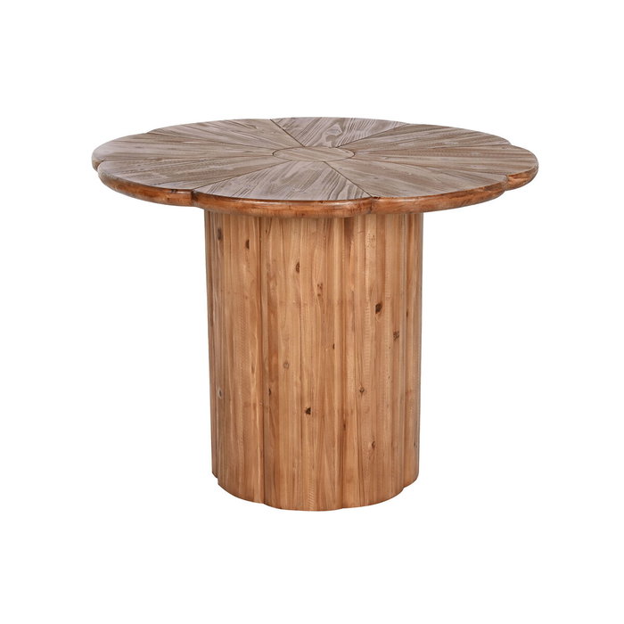 DKD Home Decor Mesa Redonda de Comedor en Madera Natural 100x77 cm