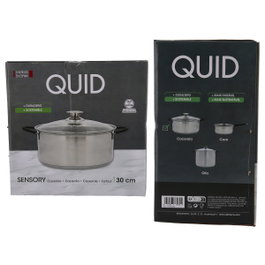 Quid Cacerola Sensory de Acero Inoxidable 30 cm - 9,6 L