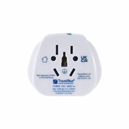 Travel Blue Adaptador de entrada múltiple mundial a salida clavija Reino Unido TB-904 azul