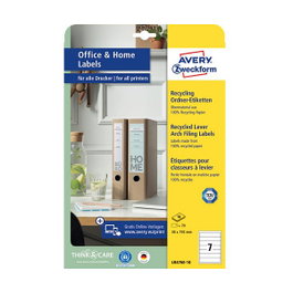 AVERY Zweckform Etiquetas para carpetas 38,0 x 192,0 mm blanco