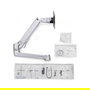 Ergotron Verlängerungs-satz für LX Monitor Arm, Brazo de Montaje VESA 75/100, Extensión y Anillo, Blanco