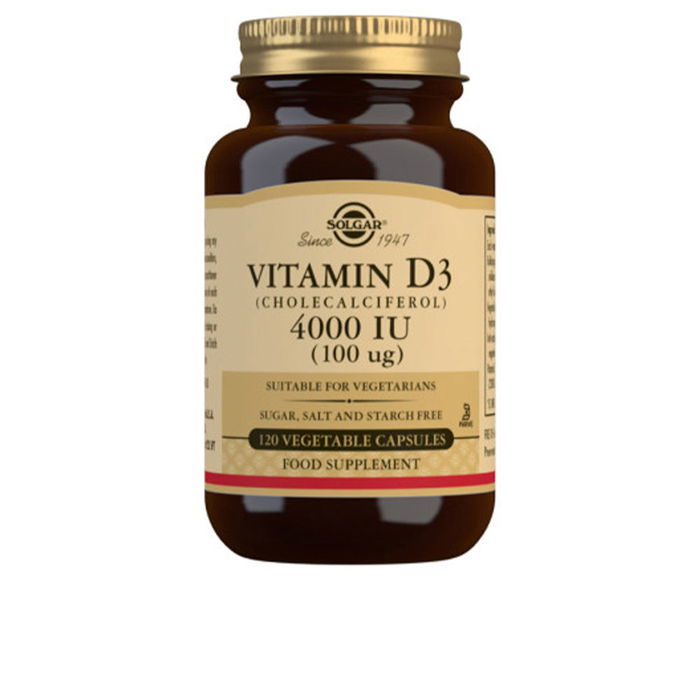 Solgar Vitamina D3 4000 UI 100 µg Colecalciferol Cápsulas Vegetales 120 Unidades Solgar Vitamina D3 4000 UI 100 µg Colecalciferol Cápsulas Vegetales 120 Unidades