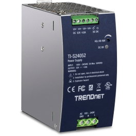 Trendnet TI-S24052 Fuente de alimentación de carril DIN de 240 W, 52 V CC, 4,61 A, CA a CC
