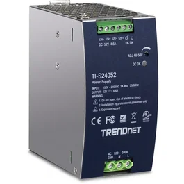 Trendnet TI-S24052 Fuente de Alimentación 240W 52V DC 4.61A para Montaje en Carril DIN, 90-264V AC