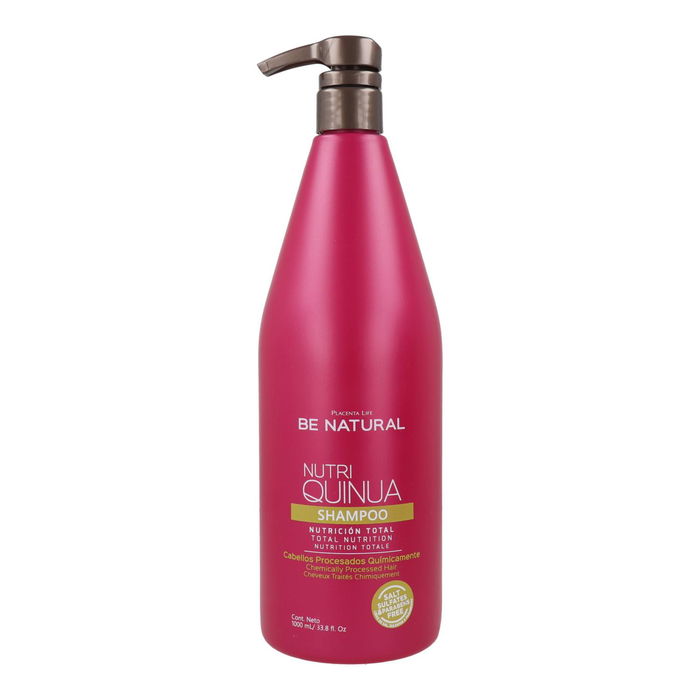 Placenta Be Natural Champú Nutri Quinua para Cabello Dañado y Débil 1000 ml