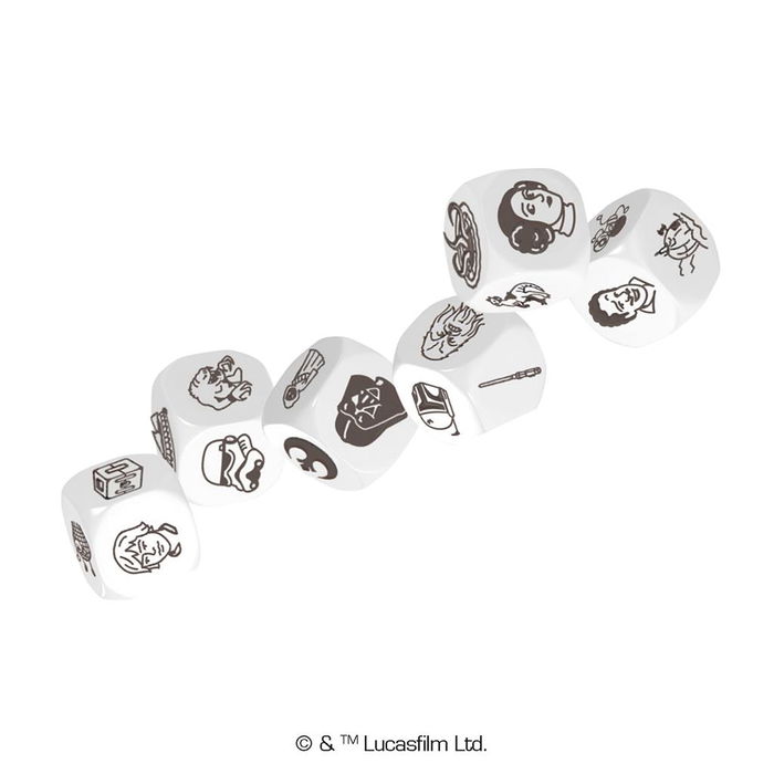 Zygomatic Juego de Mesa Rory's Story Cubes Star Wars, 9 Dados para Crear Historias del Universo Galáctico, Juego de Dados Creativo Multilingüe