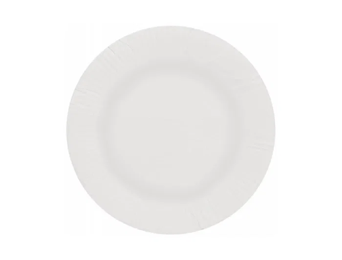 Blanca Plato Papel Reciclable Blanco 18 cm Paquete 50 Unidades Blanca Plato Papel Reciclable Blanco 18 cm Paquete 50 Unidades