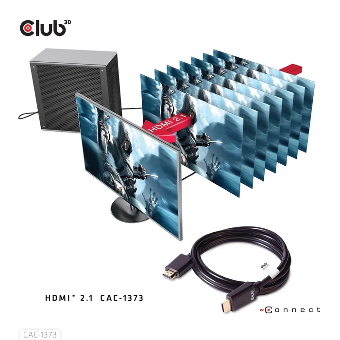 CLUB-3D Cable HDMI Ultra High Speed 2.1 3m 4K120Hz 8K60Hz
