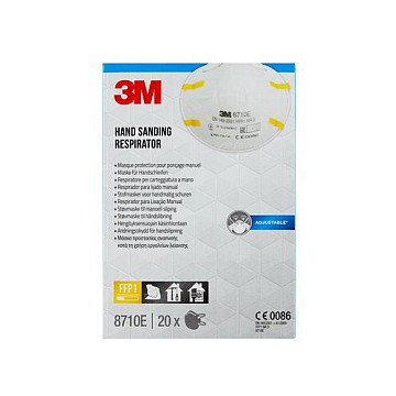 3M 8710PRO20 Mascarilla filtrante FFP1 tipo taza, 20 piezas