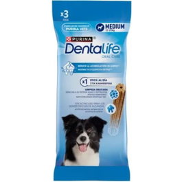 Purina Dentalife Medium Canine 9 unidades x 70 gr, Snack Dental para Perros Medianos, Reduce el Sarro