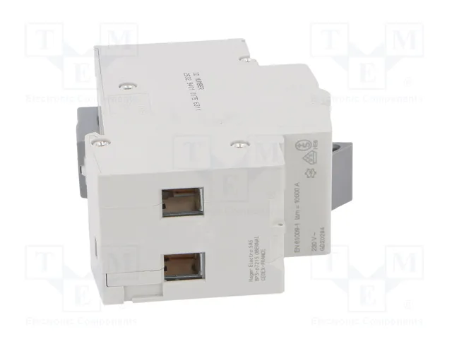 HAGER RCBO Interruptor de diversas marchas 10A 30mA 1+N