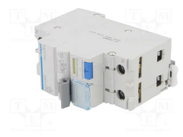 HAGER RCBO Interruptor de diversas marchas 10A 30mA 1+N
