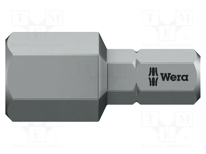 WERA Punta de destornillador Hex 10mm 1/4 pulgada 25mm WERA Punta de destornillador Hex 10mm 1/4 pulgada 25mm