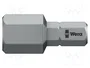 WERA Punta de destornillador Hex 10mm 1/4 pulgada 25mm