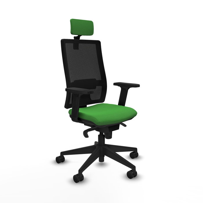 PIQUERAS Y CRESPO Silla de oficina Horna con mecanismo Sincro, Verde y Negro PIQUERAS Y CRESPO Silla de oficina Horna con mecanismo Sincro, Verde y Negro