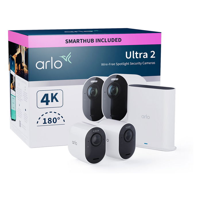 Arlo Pack 2 Cámaras Ultra V2 ARL0193108142540 Exterior Batería Visión Nocturna Arlo Pack 2 Cámaras Ultra V2 ARL0193108142540 Exterior Batería Visión Nocturna