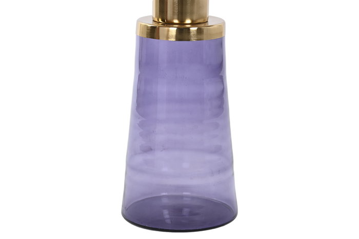 DKD Home Decor Mesita Auxiliar Moderno Azul Dorado Hierro Cristal 37 x 50 x 37 cm DKD Home Decor Mesita Auxiliar Moderno Azul Dorado Hierro Cristal 37 x 50 x 37 cm