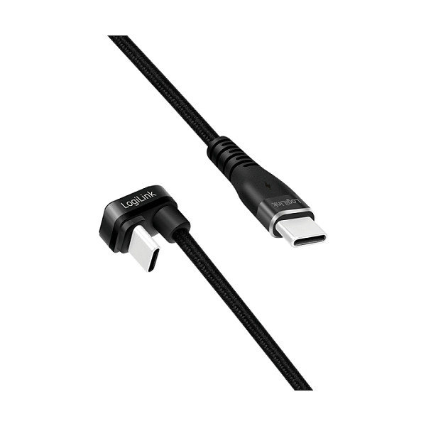 LogiLink Cable USB 2.0 Type-C a USB-C de 2m, 60W, Negro LogiLink Cable USB 2.0 Type-C a USB-C de 2m, 60W, Negro