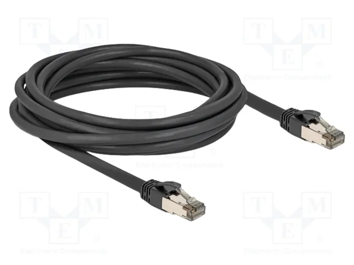 DeLOCK Cable de red RJ45 Cat.6A U/FTP ultraflexible 5 m negro